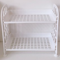 팝마인즈 미니 2단 선반, 화이트