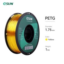 3D프린터 DIY FDM프린터 ESUN PETG 필라멘트 1.75mm 3D 프린터 정확도/- 용 1KG 2.2LBS 스풀 3D 인쇄 재료, 07 Yellow
