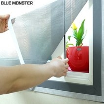 블루몬스터 맞춤 벨크로 방충망 창문 베란다 미세먼지 해충 차단 초미세특수망, 1개