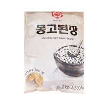 고추장담그기 몽고된장 2kg 부드러운 짜지않은 생된장, 1개