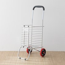 할메이드 접이식 폴딩 핸드카트 시장바구니 캐리어 손수레 쇼핑캐리어 튼튼두발이, 1개