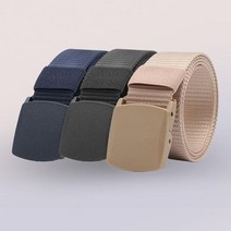남여 공용 군대 밀리터리 패브릭 소재 심플 벨트 질긴 여성 군용 나일론, 블랙