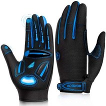 남성 MOREOK10 겨울 장갑 3M Thinsulate 열 터치스크린 자전거 미끄럼 방지 사이클링, [04] Mk122 Blue