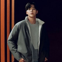 앤드지 남성 리버서블 하이넥 퀼팅 다운 점퍼 BLD4JP1501