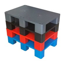 슈퍼마켓 플라스틱 팔레트 팔레트 소형, 회색 평판 40x30x12cm