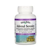 네츄럴팩터스 스트레스 릴렉스 Adrenal Serenity 아슈와간다 홍경천 60 베지캡슐