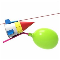 줄타는 종이컵 풍선로켓 (1인용), 단품