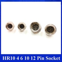 Hirose 커넥터 HR10A 4 6 10 12 핀 남성 소켓 HR10A-7R-4P 6P HR10A-10R-10P P 전원 SmallHD CCD Basler 카메라, [02] 6 Pin