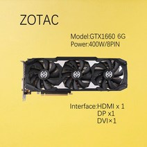 그래픽카드 zotac geforce gtx1650 gtx1660 1660super rtx2060 6g 2060super rtx2070 2070super 8g 2080 11g, gtx1660 6g