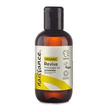 Naissance 인증된 유기농 리바이브 마사지 오일 118.3ml (4온스) - 근육 테라피 호호바 및 아르간 에센셜 오일로 피부 마음과 기분을 되찾으세요