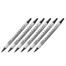 지그 칼리그래피 전용펜 ZIG-MS-3400, 010  PureBlack, 18개입