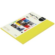 종이문화 프린트 프로 칼라 복사용지 No 08 브라이트옐로우 80g, A3, 63매