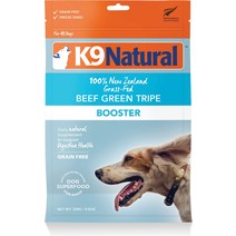 K9 내추럴 비프 그린 트라이프 부스터 동결 건조 강아지밥 토퍼, 2.6-oz bag