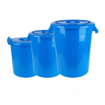 만능용기 대형 원형 플라스틱통 쌀통 대형식당 휴지통 35L 45L 55L, 플라스틱통- 35L