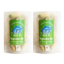 프리즈잇 반려동물 동결건조 간식, 2개, 야채믹스 40g