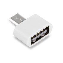 USB 마이크로 5핀 OTG 미니 젠더, 화이트