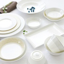 한국도자기본차이나 라피네 6인 그릇홈세트 31PCS, 라피네 홈세트 31pcs + 면기 4개