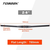 카본핸들바 핸들바 카본 자전거 일체형 TOSEEKMtb 핸들 바 8 도 318x600720740760mm 액세서리 매트 블랙, Falt780mm