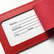 악기네임택 이불가방이름표 여행가방 이름텍 킥보드네임텍 등산 캐리어러기지택 가죽 고리