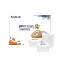 다린 부직반창고 흰색 2.5cm x 9.1M 스포츠테이프 의료용 드레싱밴드, 1개