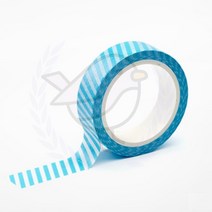 새임 마스킹테이프 블루슬래시 15MM 예쁜테이프 인테리어테이프 인쇄테이프