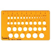 산키스 소형원형 정규 템플릿 SK-1 MICRO 디자인용품