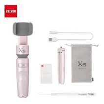 ZHIYUN 부드러운 XS Selfie 스틱 전화 짐벌 핸드 헬드 안정기 스마트 모바일 Gimble 스마트 폰 아이폰 화웨이 Xiaomi 삼성|소형 짐벌|, 1개, CHINA, Pink