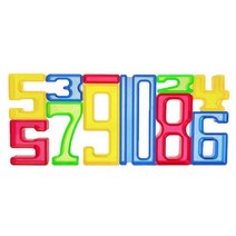 수학교구 투명 수세기 칩 숫자 1부터10 70pcs B564, 단품