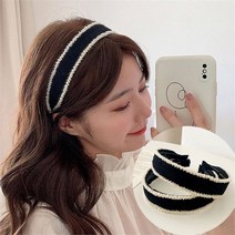 홀리지 들라 진주 포인트 헤어밴드 머리띠