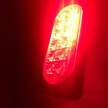오토바이비상등 스위치 36W 12 LED 경고등 비상 사이드 스트로브 조명 어셈블리 트럭용 슈퍼 밝은 호 램프, 02 빨간