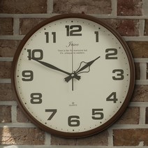 플라이토 에쉬우드 원형 무소음 벽시계 29cm, 단품