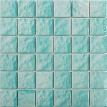 시트라인 자기질 모자이크 욕실 수영장 타일, 1장, 48mm 웨이브라이트스카이 엠보유광