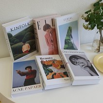 영문 도서 장식 소품 모조 책 카페 인테리어 소품, ins-17 6개 세트