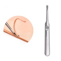 가죽끝 둘래 가장자리 U자 홈파기 피할기 가죽공예