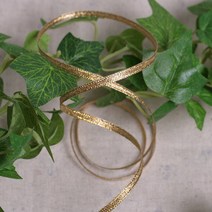 [펠트친구] 4mm 반짝이 금색리본/펠트재료/반짝이리본/리본파는곳