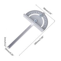 원형톱 컷쏘 다기능 미니 테이블 톱 원형 톱 각도 눈금자 클리어 스케일 테이블 diy 목공 기계 t 스타일 홈 각도