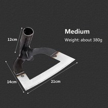 진스온 잡초제거기 중공 괭이 제초 갈퀴 정원 망간강 잡초 제거제 수공구 농업 도구 원예 및 장비, 2.21 x 14cm