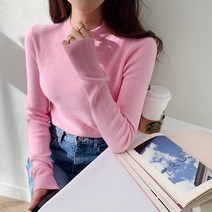 워너비몰 [무배/당일배송] 기획 탄탄 비비드 라운드 니트 [8 color]