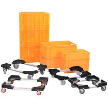 티렉스 알루미늄 앵글 달리 운반 주문제작, 640mm*410mm/무소음(3인치)