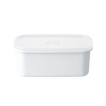 MUJI 무인양품 법랑 밀폐 보존 용기 심형 M, 1개