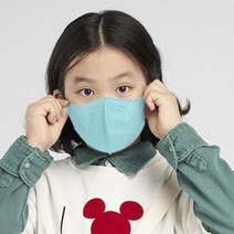 블루본 아이노우 컬러 마스크 소형 어린이, 10매입, 3개, 민트