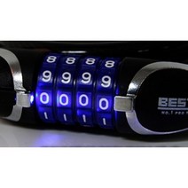 LED 자전거 번호키 자물쇠 다이얼 열쇠 비밀번호 도난방지 락 잠금장치, 15X1000