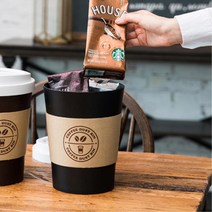 커피컵 인테리어용 미니 휴지통 블랙 재활용분리수거 위생적인휴지통