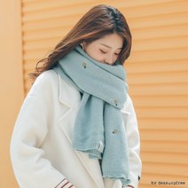 파인애플 자수 머플러/여성 목도리