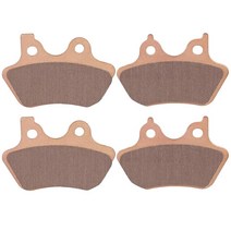 할리 데이비슨 투어링 로드 킹 클래식 글라이드 일렉트라 로우 라이더 와이드 슈퍼 울트라 킹용 소결 브레이크 패드 전면 및 후면 USA 미국