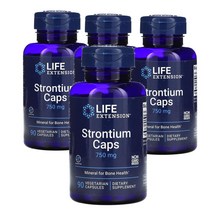 라이프익스텐션 Life Extension Strontium Caps 스트론튬 250mg 90캡슐, 4팩