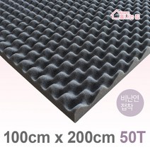 폼나는집 100x200cm/50T 계란판 방음스펀지 방음재 흡음재 셀프시공, 100x200cm/50T/비난연/접착