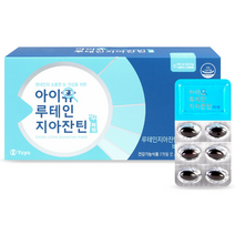 눈 건강 영양제 루테인 지아잔틴 비타민A 비타민E 유유제약 아이유 파워 500mg 120정, 1박스(4개월)