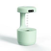무중력가습기 미니가습기 반중력 꺼꾸로흐르는 물방울 탁상용가습기, 초록