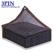 3pin anti-uv hdpe black sun shade net 야외 수영장 차양 그물 정원 즙이 많은 식물 커버 온실 차양 그물